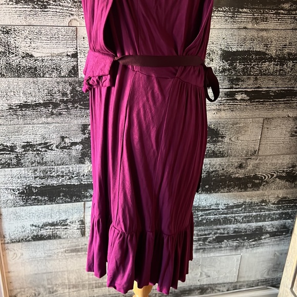 MARC By Marc Jacobs Plum Ruffle Button Dress NWOT - Picture 13 of 16